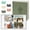 Dark Green, variant on RECUTMS 4x6 Photo Album, PU Leather Picture Book Holds 200 Photos, Elegant Floral Family Keepsake, Baby Memory & Wedding Photo Holder (Beige)