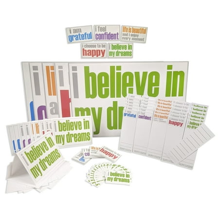 UPC: 0850046539053 | Inspired Minds Confidence Ultra Booster Set Posters Magnets Notes Page Keepers Note Cards 150 Pieces