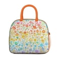 thumbnail image 2 of Boho Chic Reusable Lunch Tote, Artistic Natural Floral Insulated Bag with Earthy Tones for Women Work Travel Picnic, 2 of 7
