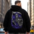 thumbnail image 2 of Big and Tall Men Hoodie Plus Size Hooded Sweatshirt Fleece Pullover XL H2 5KP9 G12, 2 of 8
