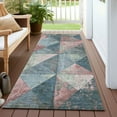 thumbnail image 6 of Addison Rugs Chantille Indoor/Outdoor Transitional Geometric Denim Washable Runner Rug, 2'3" x 7'6", 6 of 6