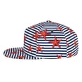 thumbnail image 3 of Haiem Starfish Navy Blue Stripe Classic Snapback Cap Flat Bill Hat Baseball Cap Adjustable Size Cotton Dad Hat, 3 of 9