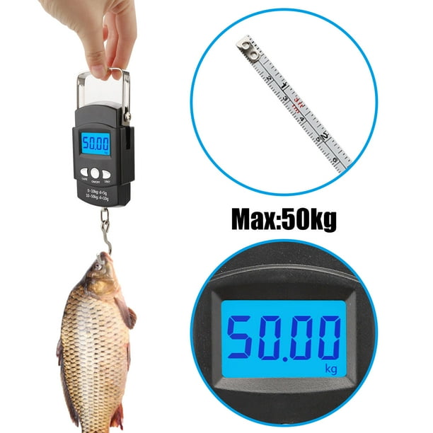 LCD Digital Fish Scale - TSV Portable Fishing Archery Scale with Metal