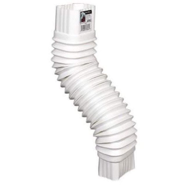 Codo de canalón de plástico Amerimax 2x3, blanco, 5 cm x 19 cm