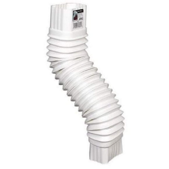 Codo de canalón de plástico Amerimax 2x3, blanco, 5 cm x 19 cm