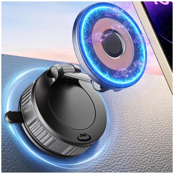 Soporte para teléfono de coche LFNOWN, ventosa magnética al vacío mejorada