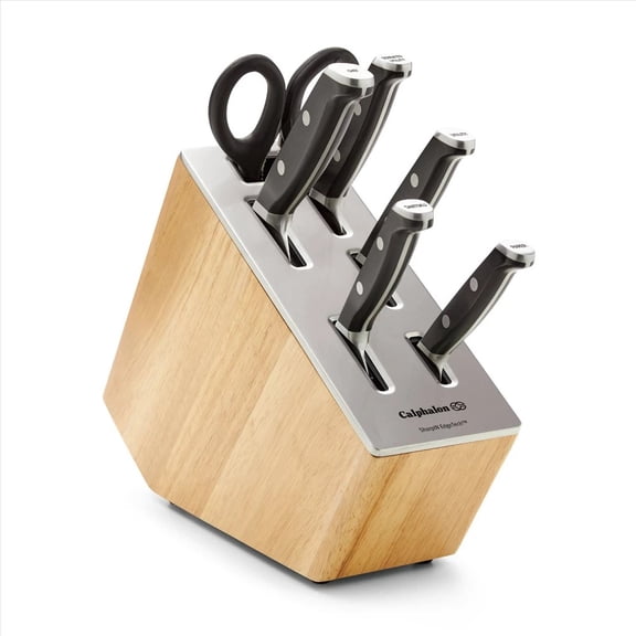 Open Box Calphalon 90783169 7-Piece Cutlery Set with SharpIN Edgetech Self-Sharpening