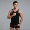 thumbnail image 3 of Camiseta sin mangas tipo chaleco para hombre, para entrenamiento, pérdida de peso, fitness, sauna, 3 of 14