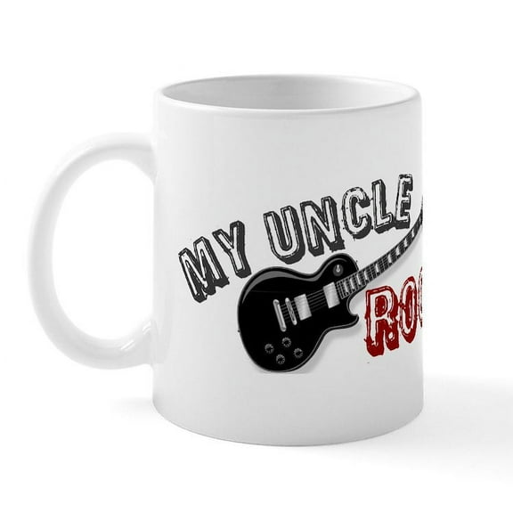 CafePress - My Uncle Rocks Mug - 11 oz Ceramic Mug - Novelty Coffee Tea Cup