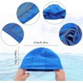 thumbnail image 3 of 4pcs Elastic Swim Caps Colored Swim Hat Comfortable Fabric Swimming Hat Non-slip Swimming Cap Lightw, 3 of 5