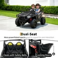 thumbnail image 5 of Luku 24V Ride On Toys for Big Kids, 2 Seater Electric UTV Car with Remote Control, 4-Wheeler Suspension, Soft Start, 3 Speeds, Led Lights, Bluetooth, Ride on Truck Kids 2-8 Years, 5 of 7