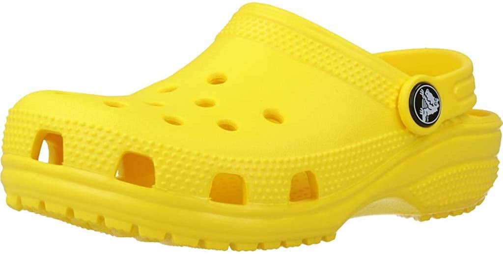 Crocs 204536 CLASSIC CLOG Kids Boys Girls Slip On Ankle Strap Clogs Citrus 