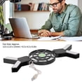 thumbnail image 3 of Domqga Laptop Cooler Pad with Luminous Large Fan USB Notebook Computer Foldable Stand DR‑S08,Computer  Cooler,Laptop    Cooling Stand, 3 of 8