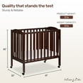 thumbnail image 4 of Dream On Me 3-in-1 Portable Crib Espresso, 4 of 7