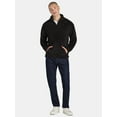 thumbnail image 6 of No Boundaries Men's & Big Men's Faux Shearling High Pile Fleece Quarter Zip Pullover, Sizes XS-5XL, 6 of 8