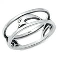thumbnail image 1 of Simple Dolphin Animal Ring .925 Sterling Silver Band Jewelry Female Male Unisex Size 7, 1 of 4