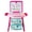 Art Easel, variant on 65 PCS Large Pretend Play Kitchen Toy Set for Kids with Real Lights and Cooking Sounds, Steam, Play Sink with Running Water, Cut Play Food, Menu Board and Accessory Play Set