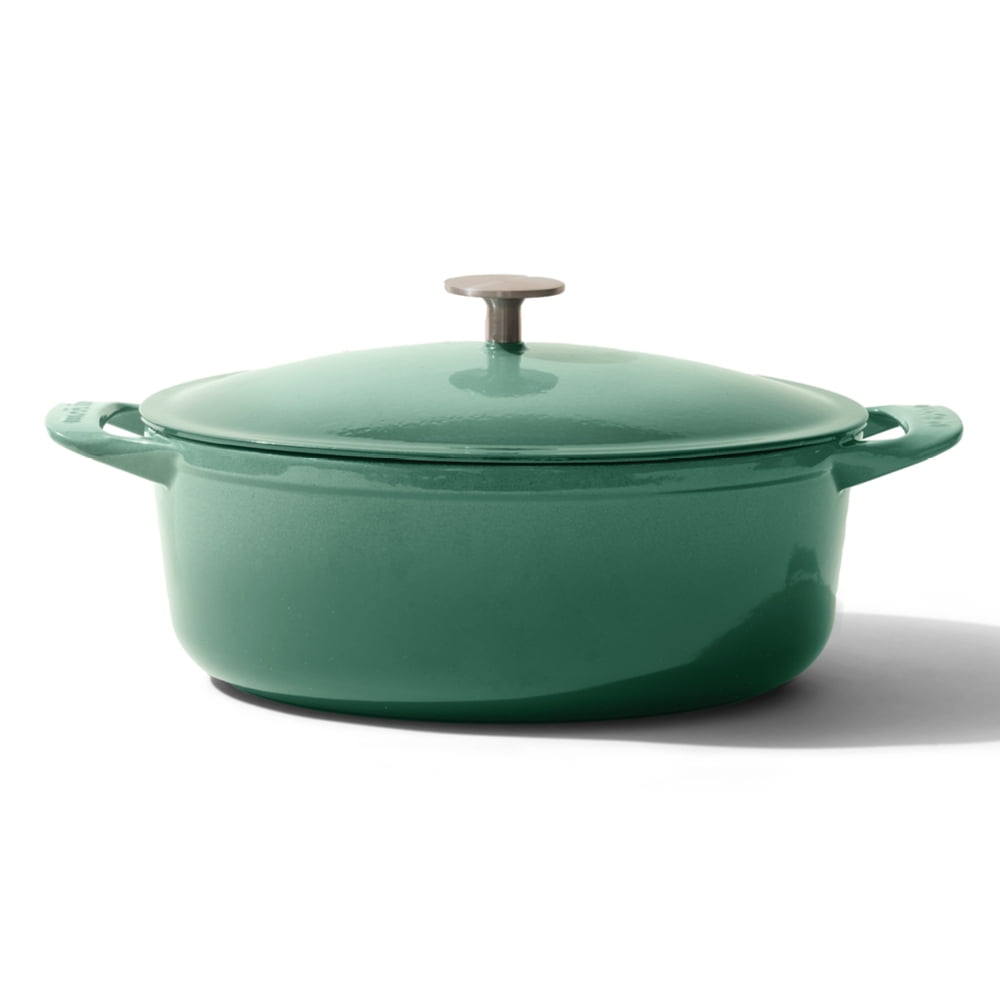 Made In Cookware Oval Dutch Oven 7.5 Quart Hudson Green