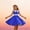 29Blue192, variant on CAIVO Kids Girls Dress Polka Dot With Lapel Collar Sleeveless Waist Design For Daily Wear Party Performance Cute Dresses