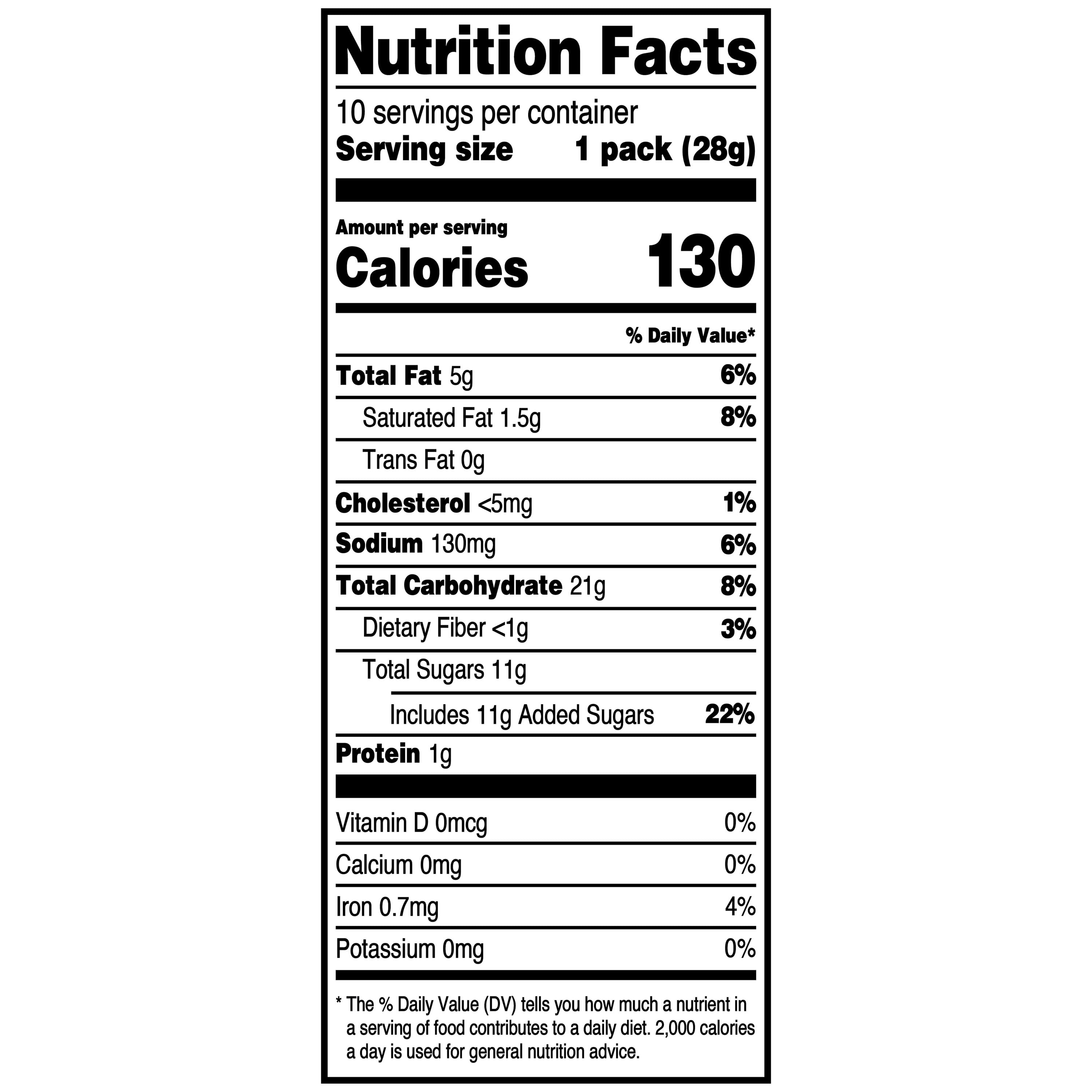 Great Value Mini Iced Oatmeal Cookies, 1 oz, 10 Snack Packs