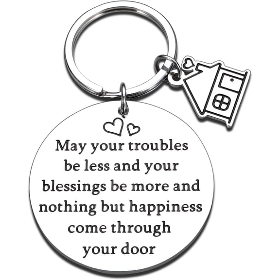Housewarming Keychain for New Homeowner - Gift Ideas for Women, Men, Couples, Friends, Family - First Home Essentials for Apartment
