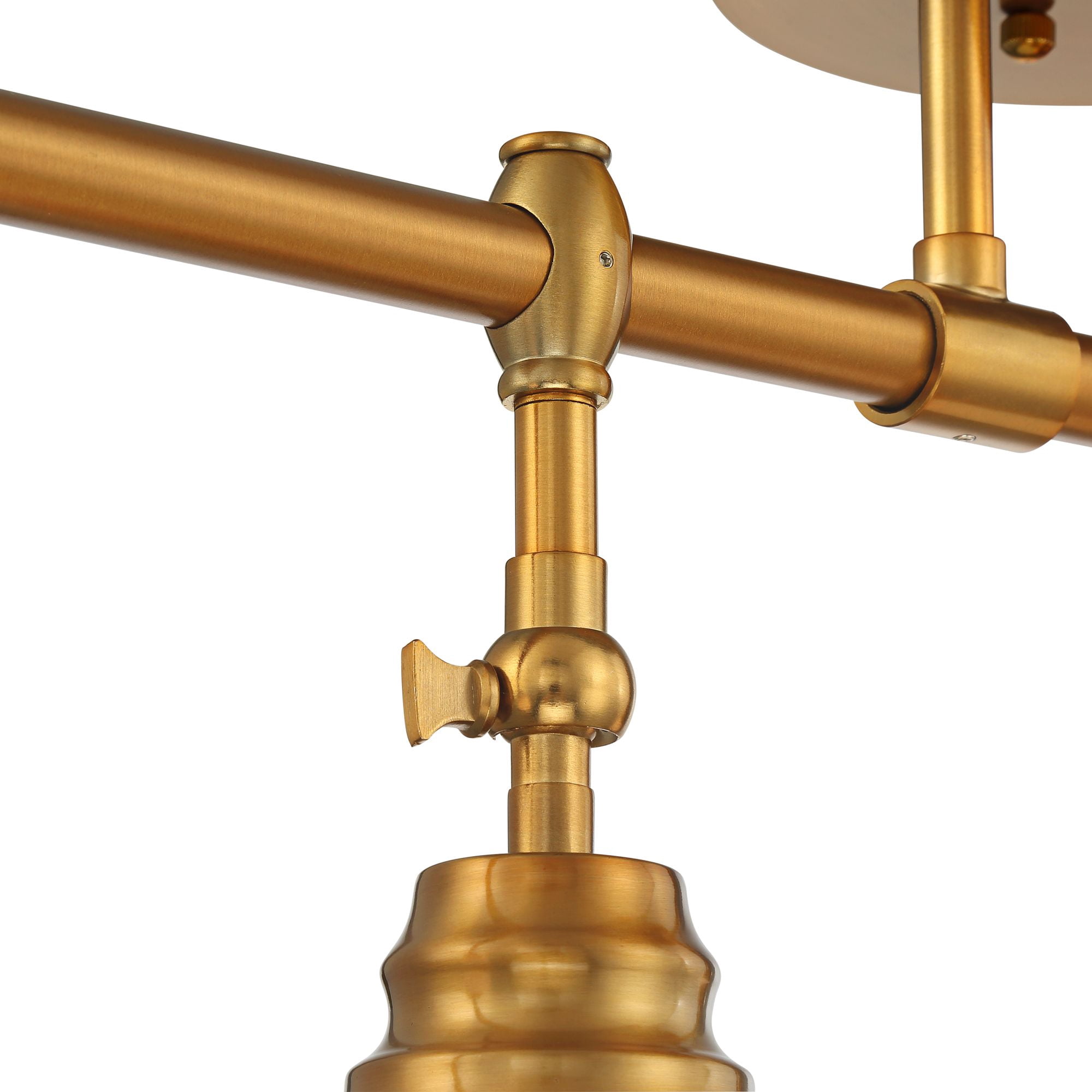 Pro Track Elm Park 4-Head Wall or Ceiling Track Light Fixture Kit Spot Light Directional Gold Finish Glass Modern Kitchen 36" Wide