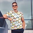 thumbnail image 4 of Sikiie Cartoon Monster Trucks Print Men's Short-sleeved POLO Shirts, Button-down Shirts and T-shirts are Suitable for Vacation, Leisure and Business-4X-Large, 4 of 6