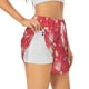 thumbnail image 1 of Balery Hello Summer Flamingo Pantalones cortos deportivos para mujer con forro y dos bolsillos, elásticos, para entrenamiento, gimnasio, yoga-Large, 1 of 7