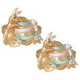 thumbnail image 3 of Elegant Bunny Napkin Rings Reusable Serviette Holders for Easter, Family Dinners, and Gatherings Cute Rabbit Design, Easy to Clean, 3 of 5