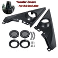 thumbnail image 2 of 1.5 Inch Pair Front Pillar Althorn Tweeter Covers Car Tweeter Refitting Speaker Boxes Mounts for 2016-2019,1 Pair x Tweeter Covers with mounting accessories,black, 2 of 5