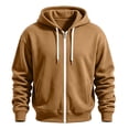 thumbnail image 2 of Maean Men's Zip up Hoodie Sweatshirts Casual Jacket Loose Fall Sweatshirt Coats with Pockets, 2 of 5