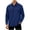Dark Blue, variant on Long Sleeve Button Up Shirts for Men Flap Pockets Lightweight Breathable Stretchy Tshirts Casual Versatile Functional Utility Tops