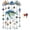 #03, variant on Ocean-Themed Crystal Wind Chime, Stained Glass Sea Animal Suncatcher, Coastal Hanging Decor for Garden Patio Balcony Window Home Ornament