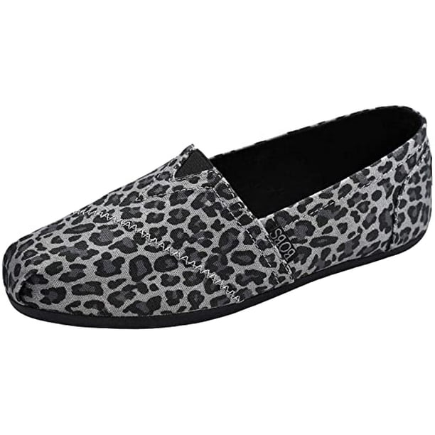 skechers leopard slip ons