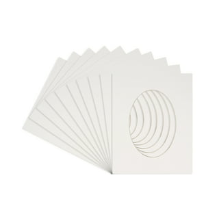Pack of 5 11x14 White Picture Mats Bevel Cut for 8x12 Pictures