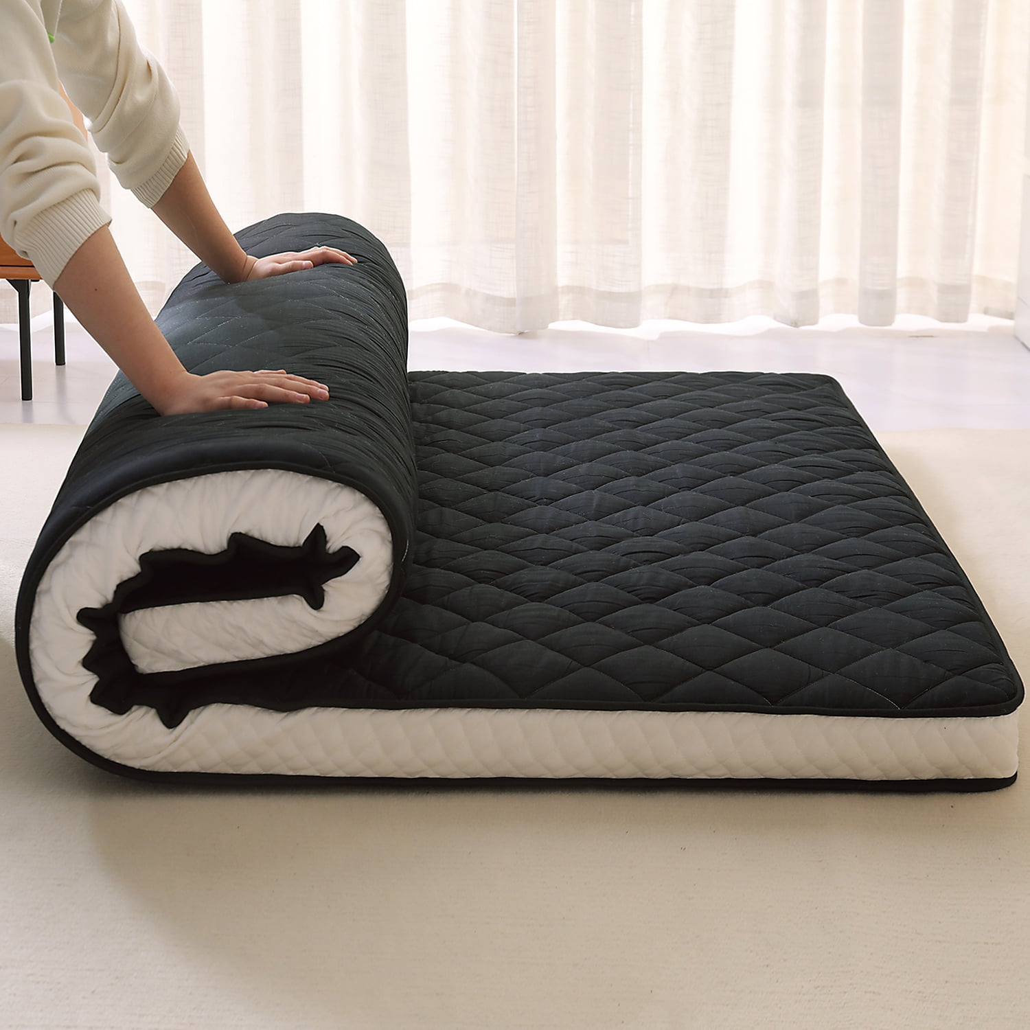 LILYPELLE Futon Mattress,Upgraded Japanese Floor Mattress,Living Room