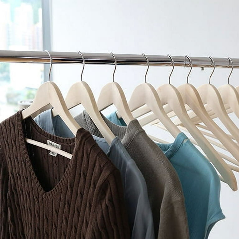 DEDU Suit Hangers for Men 20 Pack, Sweater Hangers No Shoulder Bump Non  Slip Width 17.7, Plastic Clothes Hangers Grey with 360° Swivel Metal Hook