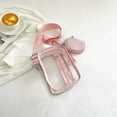 thumbnail image 2 of Bolsa De Hombro Bolso bandolera transparente de PVC con bolso pequeño (rosa), 2 of 9