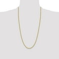 thumbnail image 2 of Diamond2Deal 14K Yellow Gold 3.3 mm Regular Rope Chain Necklace for Mens 28", 2 of 7