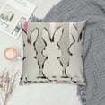thumbnail image 2 of Qinduosi Spring Pillow Covers Set of  Easter Gray Stripes Rabbit Throw Pillow Covers Outdoor Spring Holiday Decor Pillowcase Farmhouse Linen Bunny Decorations Cushion Cover for Home Sofa Couch, 2 of 5