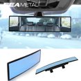 thumbnail image 2 of HD Car Rear View Mirror Wide-angle Panoramic Rearview Mirror Auto Reverse Back Parking Reference Rear Mirrors 30/27cm Universal 27cmX6.5cm, 2 of 6
