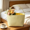 thumbnail image 2 of Deeceymbur Striped Polypropylene Fabric Storage Tote Basket with Handles Beach Home Grocery Organizer, 2 of 5