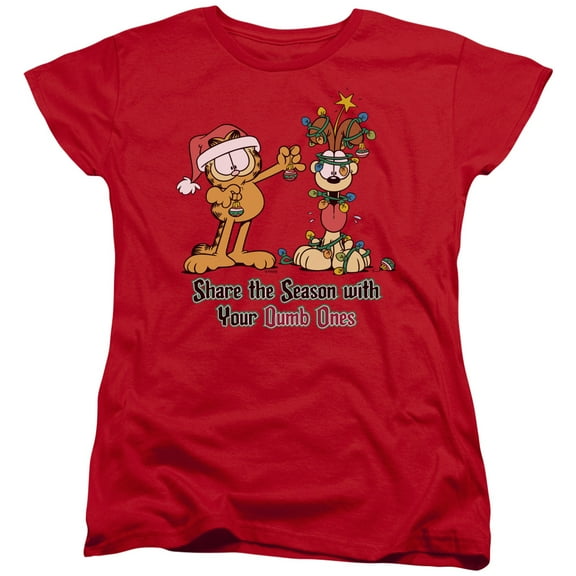 Garfield - Share The Season - Women's Short Sleeve Shirt - Medium