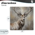 thumbnail image 4 of Stupell Industries Farmhouse Rustic Stag with Majestic Glance Canvas Art, 17 x 17, by Susan Arnot, 4 of 8