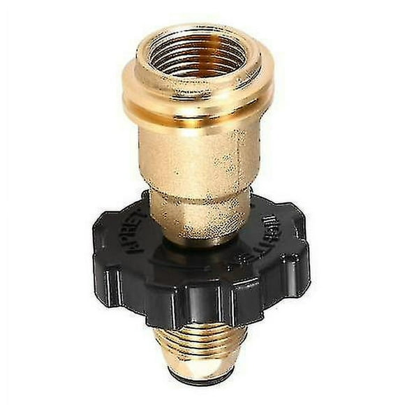Propane Tank Adapter Solid Brass Regulator Valve Safety Pol Tank Convert To Qcc1/type1 Regulator Hos