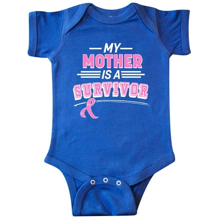 

Inktastic My Mother is a Survivor Breast Cancer Awareness Gift Baby Boy or Baby Girl Bodysuit
