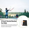 thumbnail image 3 of Vsenkes Kids Tennis Racket 21 inch Child Racquet Iron Alloy Frame High Strength Strings Professional for Training Garden Recreational Green, 3 of 7