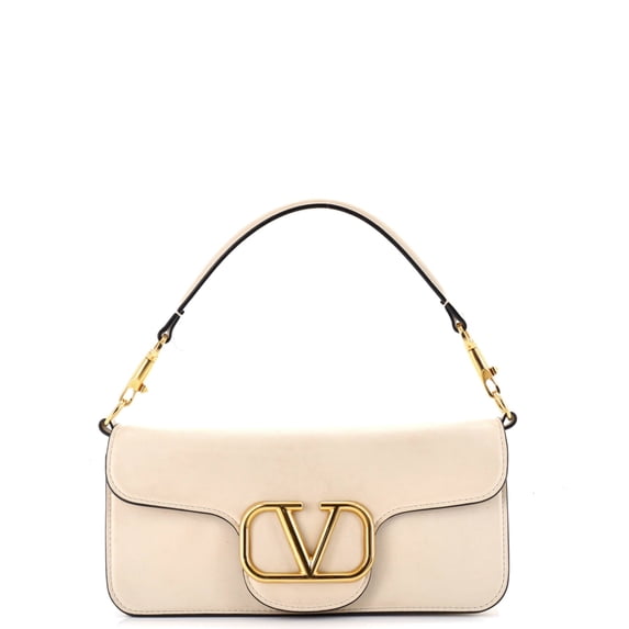 Pre-Owned VLogo Loco Flap Shoulder Bag Leather Medium By Rebag