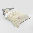 thumbnail image 3 of Ambesonne Dragonfly Bedding Set 3 Pcs, Bouquet Shabby Plant, Twin XL, Tan Brown Pale Pink, 3 of 3