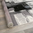 thumbnail image 4 of World Rug Gallery Contemporary Modern Abstract Black 2' x 7' Runner Rug, 4 of 5